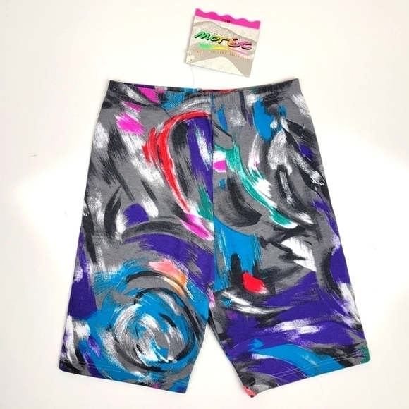 Jacques Moret Pants - Moret Vintage 90s Printed Bike Shorts S NEW